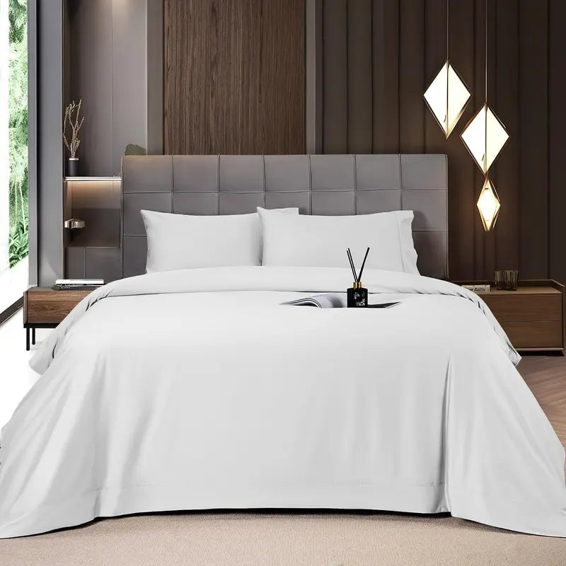 4-Piece Bedding Sheet Set –  Ultra-Deep Snug Fit For Sweat-Free Cooling Comfort